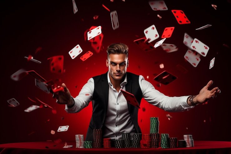 Dealer profesional di meja Baccarat Live Casino nekobet99 yang disiarkan secara langsung untuk pengguna Indonesia